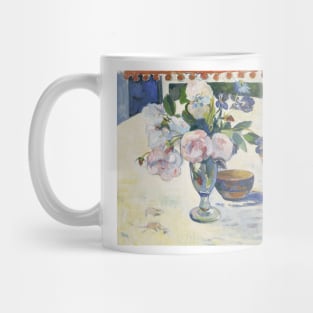 Flowers and a Bowl of Fruit on a Table by Paul Gauguin Mug
